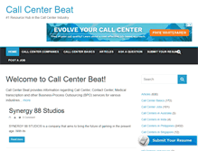 Tablet Screenshot of callcenterbeat.com